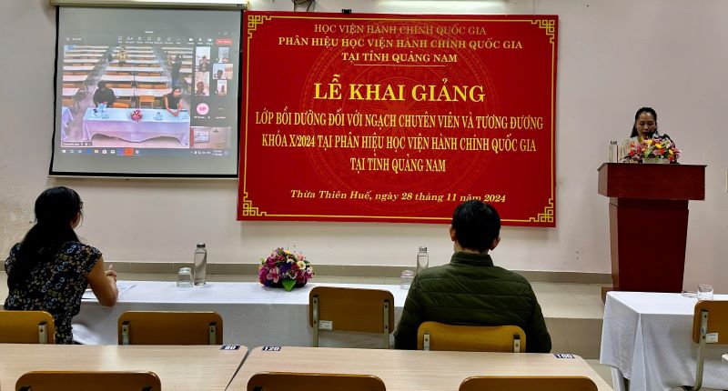 Toàn cảnh Lễ Khai giảng.