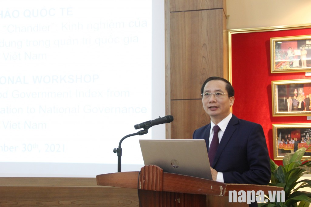 PGS.TS. Nguyễn Bá Chiến phát biểu tại Hội thảo.