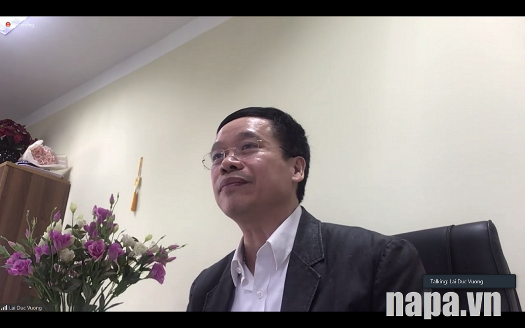 TS. Lại Đức Vượng phát biểu tại Hội thảo.