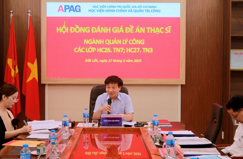 TS. Nguyễn Minh Sản - Chủ tịch Hội đồng nhận xét đề án của Học viên