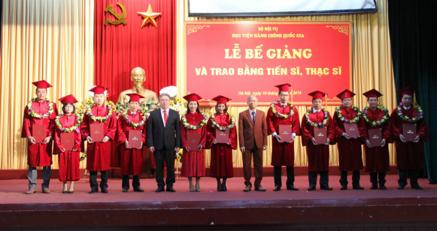 Certificates presented to the new Doctors