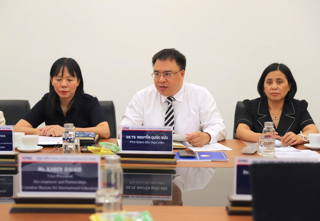 Prof. Dr. Nguyen Quoc Suu, APAG Vice President, worked with the CBIE delegation on the afternoon of May 19, 2025.
