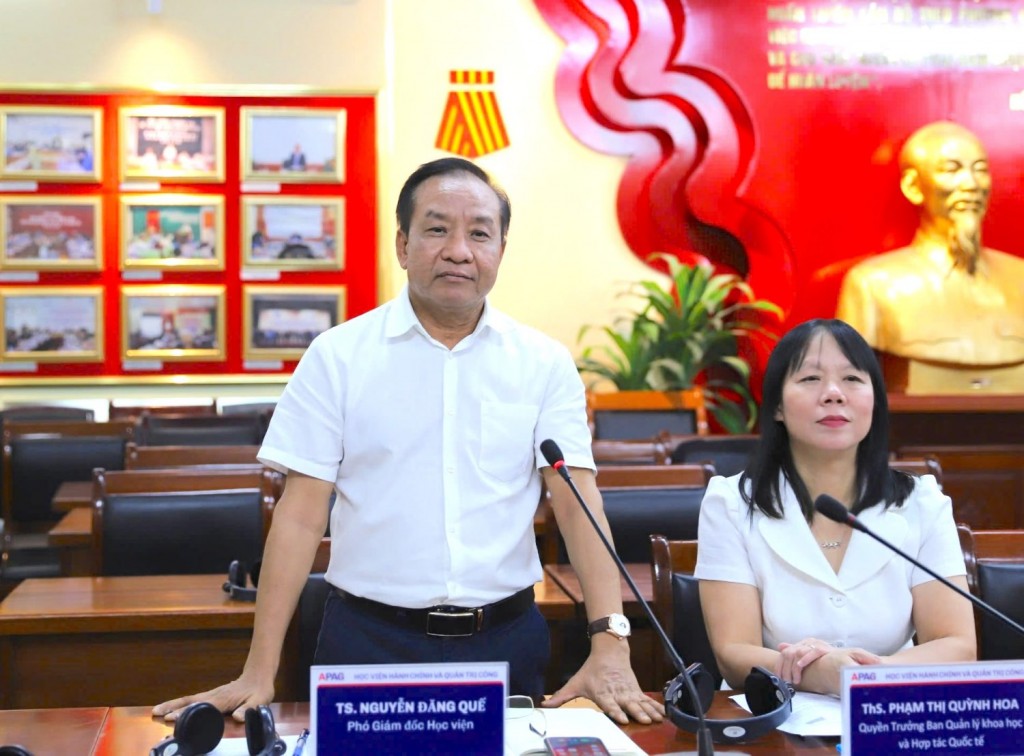 Dr. Nguyen Dang Que, Vice President of APAG.
