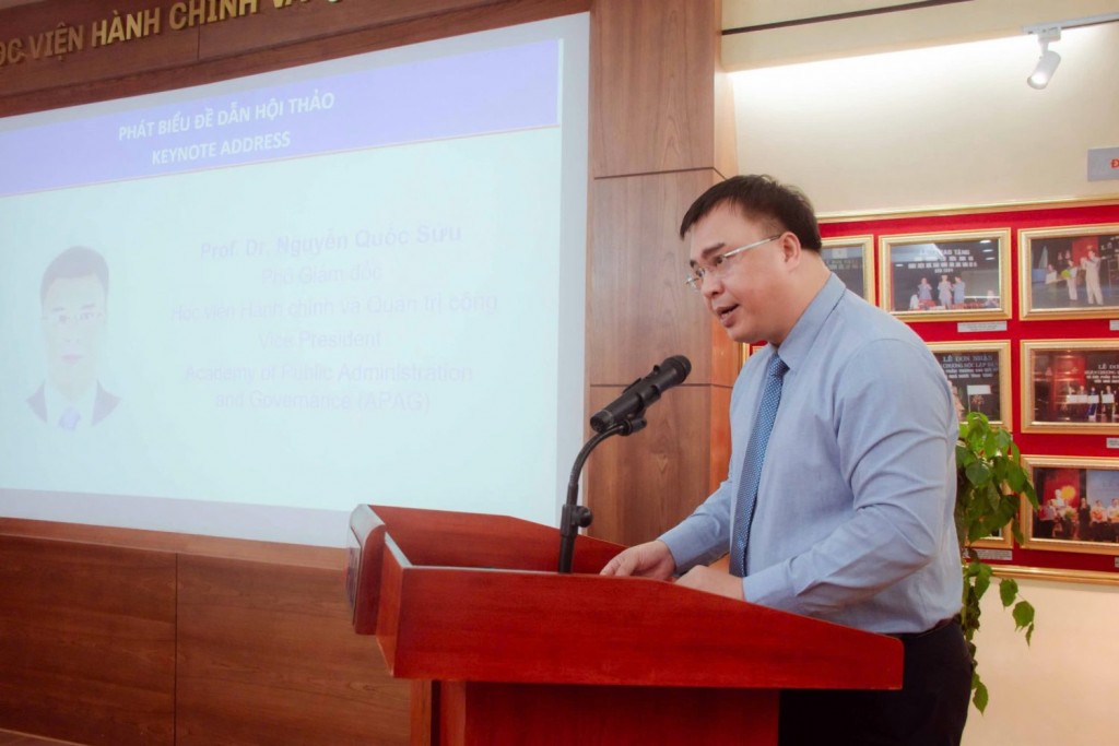 Prof. Dr. Nguyen Quoc Suu, Vice President of APAG, delivered the keynote address.